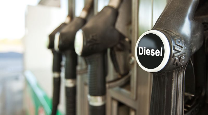 Image of a diesel pump at a petrol station to support gasoline decline article