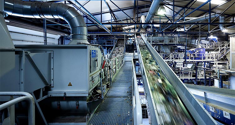 Conveyor in factory
