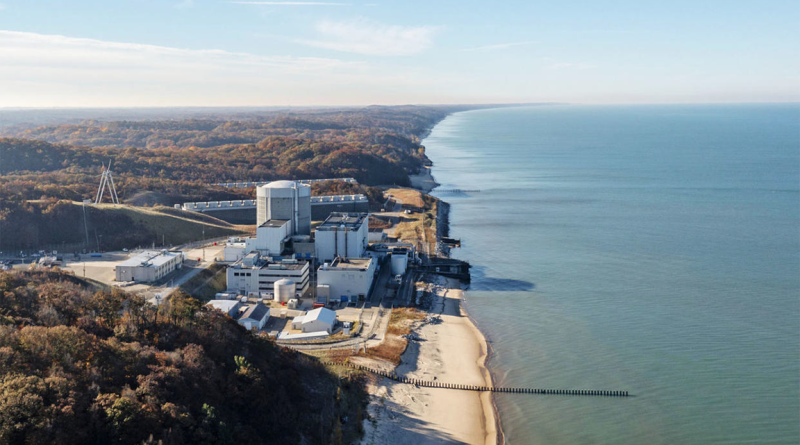 Ariel view of Michigan’s Palisades Nuclear Power Plant