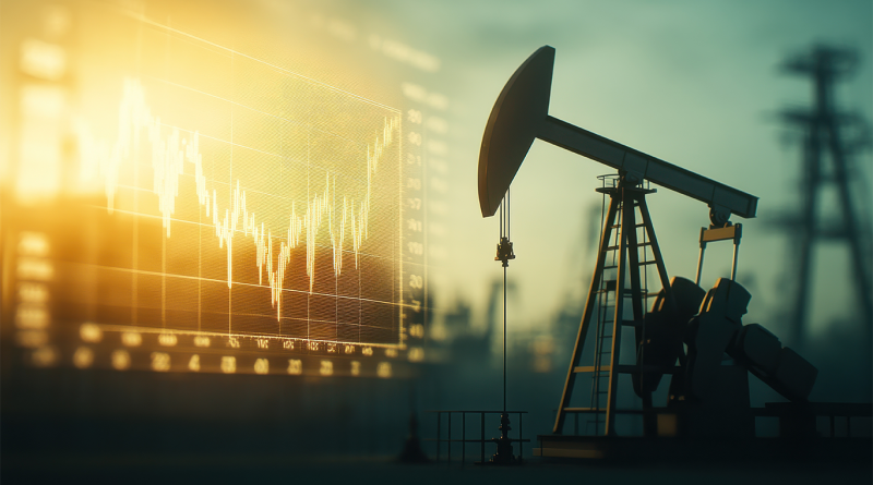 Oil drill to numbers graph to support energy, oil and gas trends article