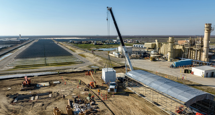 construction site for Antora Energy's thermal battery facility