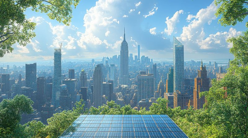 New Yorkers press NYPA for 15 GW of public renewables by 2030 New York renewable energy projects with solar panels and wind turbines representing the state’s push for 15 GW of public renewables by 2030