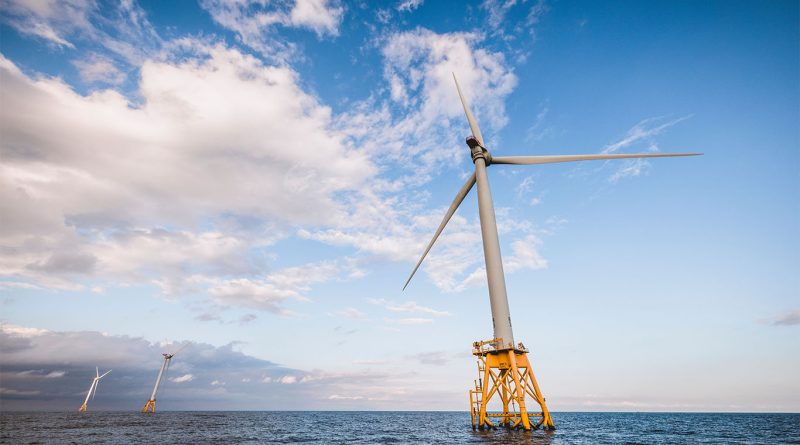 Offshore wind could save New England $400M each winter Offshore wind turbines in the Atlantic Ocean off the New England coast during winter.