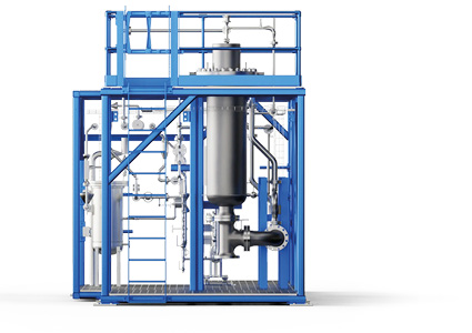the Aether Aurora technology demo plant from Aether Fuels, designed to convert waste carbon into liquid fuels