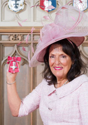 Jackie Neal, MD, receiving her MBE