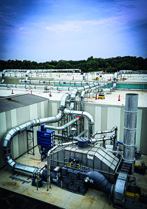 an industrial rooftop ventilation and exhaust system